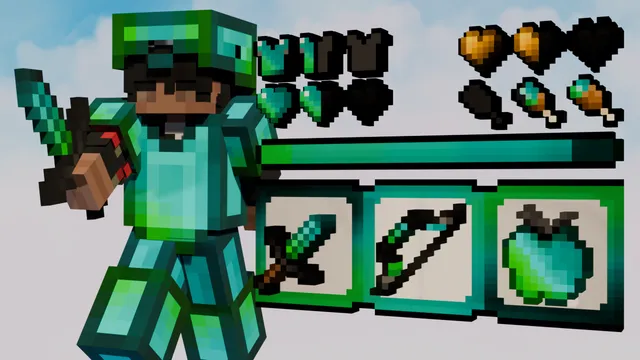 Aqua Green Fade 16x Resourcepack Download preview