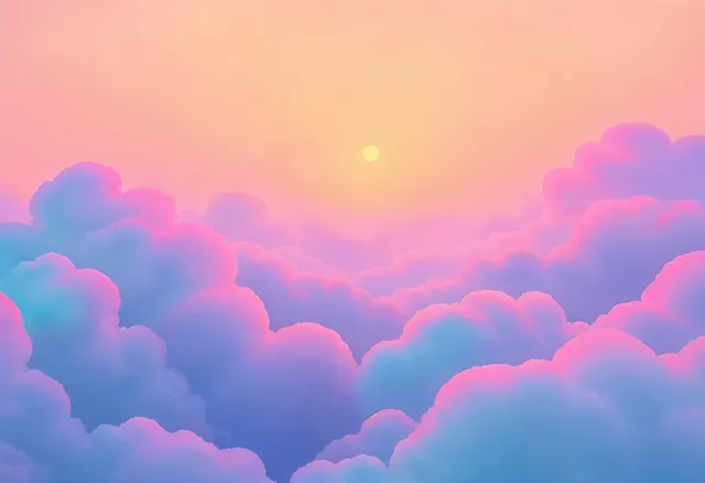 Fluffy pink clouds 2048x preview