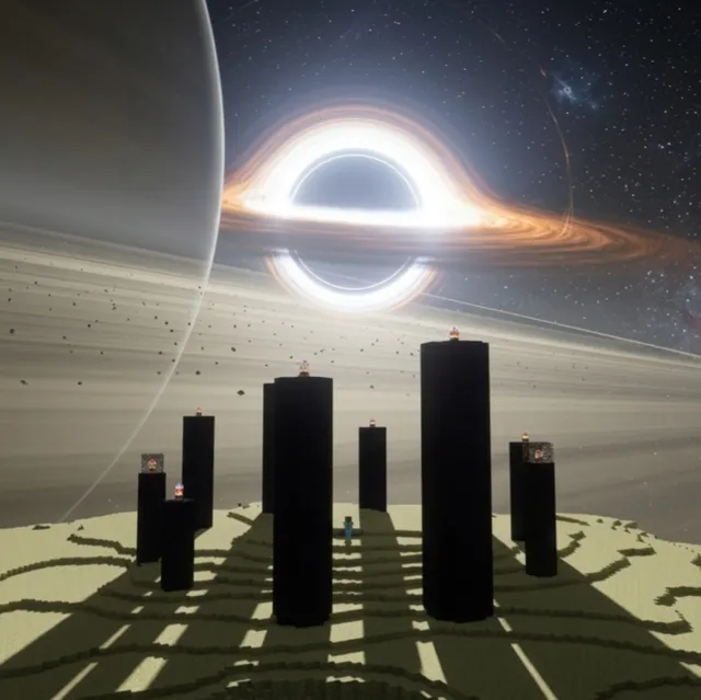 Saturn and blackhole sky overlay (iteration v2) 2048x preview